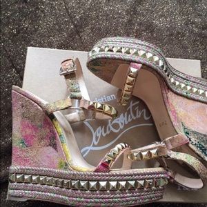 Pre-Loved Louboutin Studded Wedges